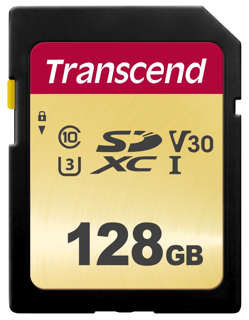 Transcend SDXC/SDHC 500S Memory Card UHS-I, MLC NAND - 64GB