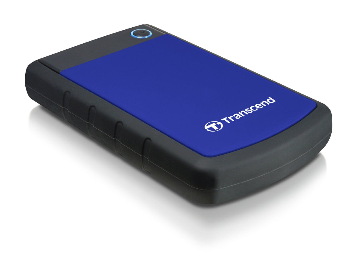 Transcend StoreJet 25H3 Rugged Portable Hard Drive, Anti-Shock - Blue / 4TB