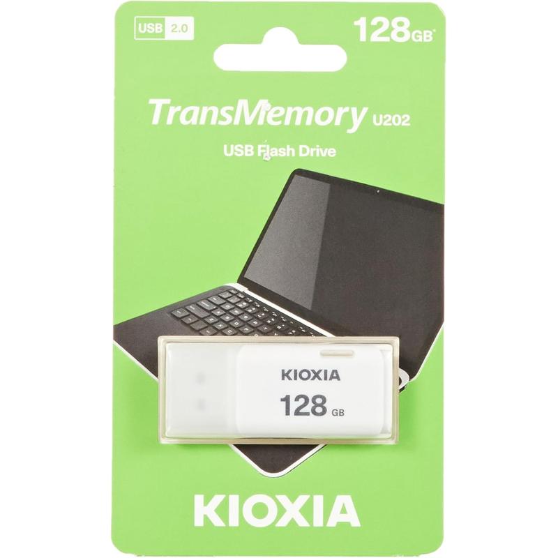Kioxia USB Flash Drive USB 2.0 TransMemory U202 White (LU202W) - 128GB (LU202W128GG4)