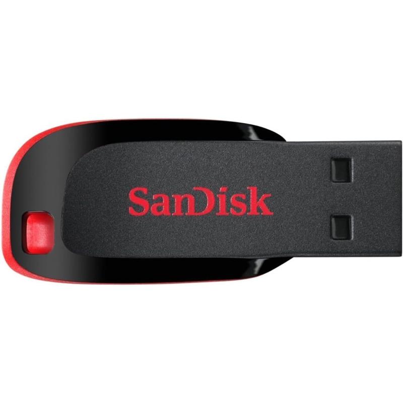 SanDisk Cruzer Blade USB 2.0 Flash Drive - 16GB / 32GB / 64GB (SDCZ50-016G-B35)