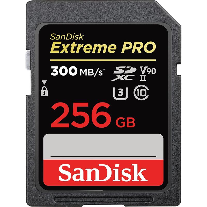 SanDisk Extreme PRO SDXC UHS-II Card V90 - 256GB