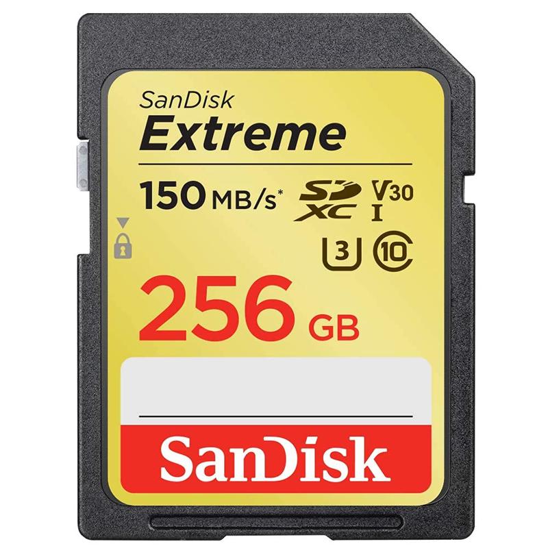 SanDisk Extreme SDXC UHS-I Memory Card - 256GB