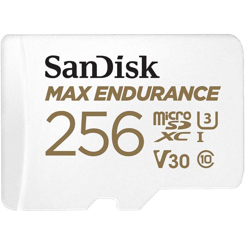 SanDisk MAX Endurance microSDHC Card with Adapter - 256GB