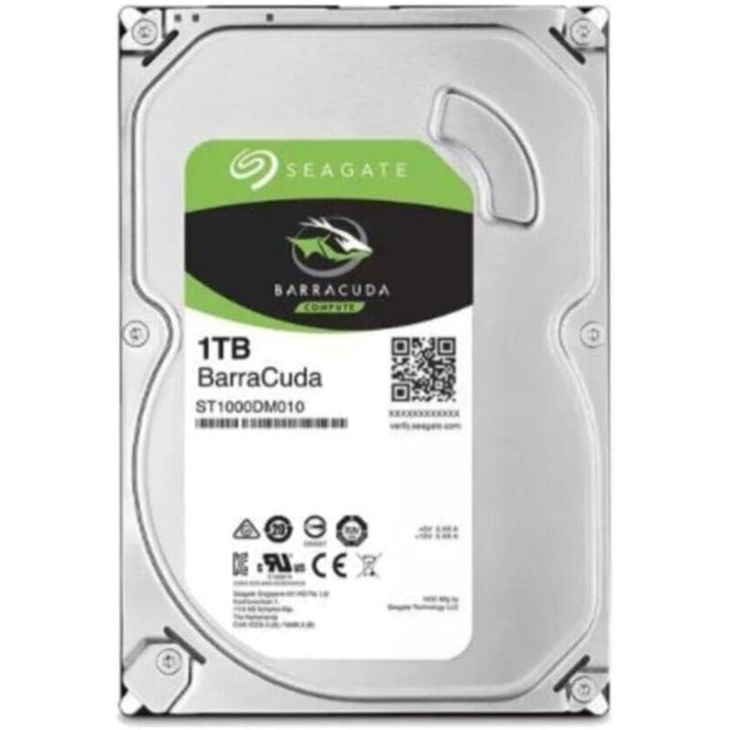 Seagate BarraCuda 1TB Internal Hard Drive HDD 3.5 Inch SATA 6 Gb/s (ST1000DM010)