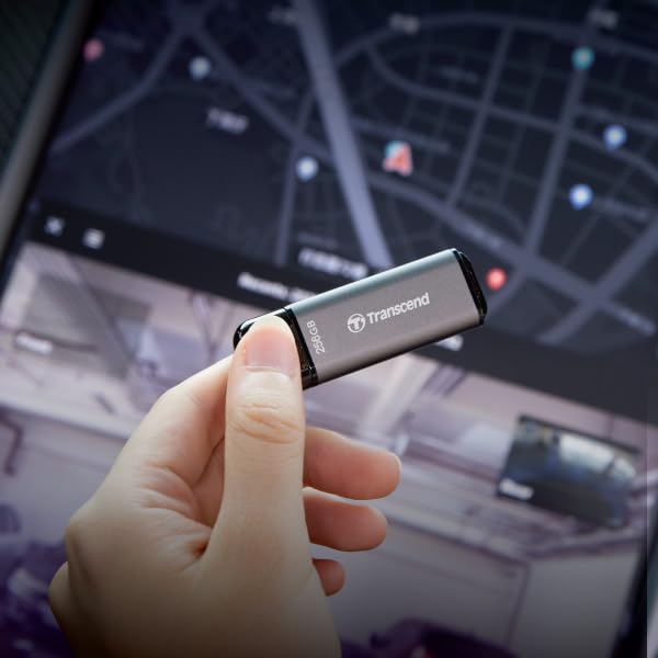 Transcend JetFlash 920 USB 3.2 Gen 1 Type-A Flash Drive, Aluminium