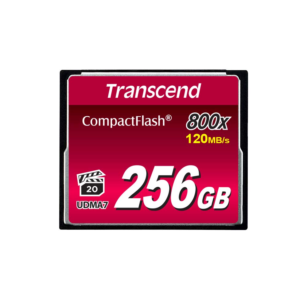 Transcend 800X Compact Flash Card - 256GB