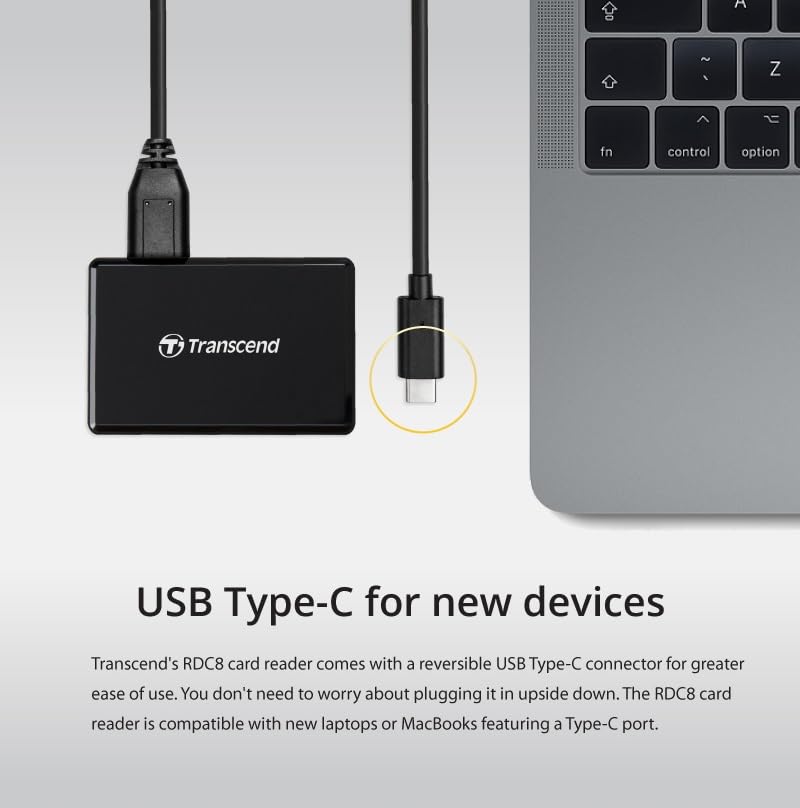 Transcend RDC8 Card Reader USB Type-C, SD/microSD/CompactFlash