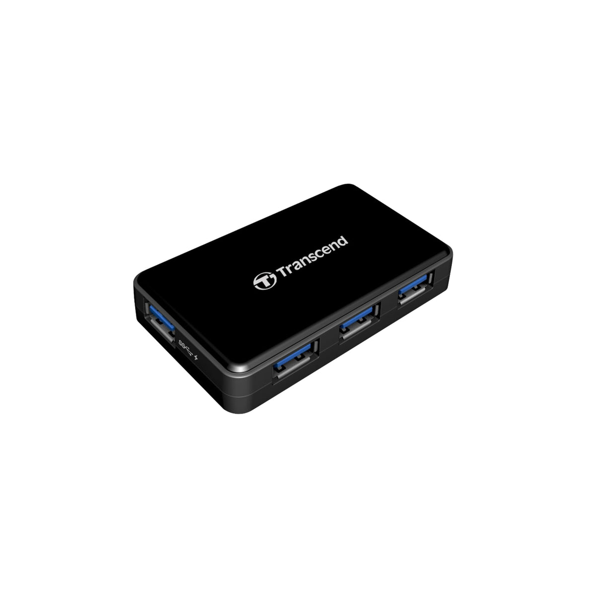 Transcend HUB3 USB 3.0 4-Port Hub with Power Adapter, 2A Charging