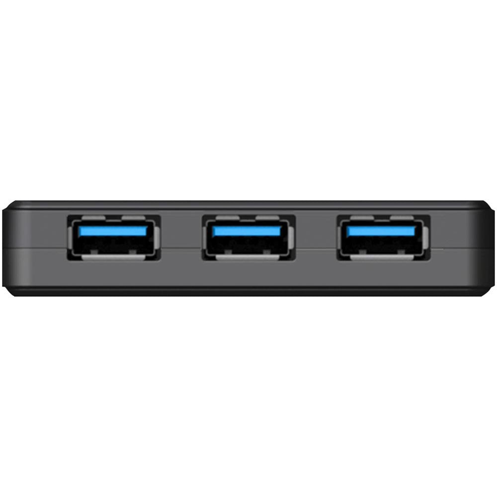 Transcend HUB3 USB 3.0 4-Port Hub with Power Adapter, 2A Charging