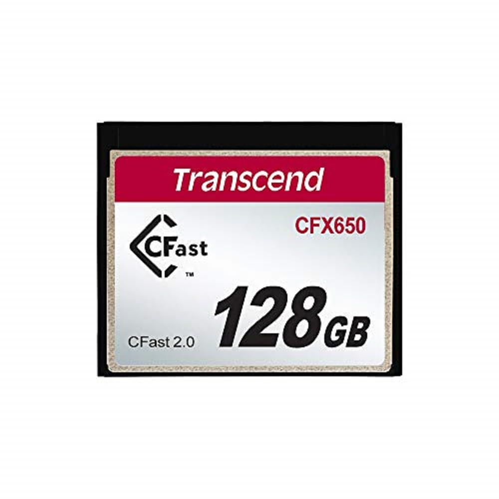 Transcend CFast 2.0 CFX650 Memory Card, SATA III, MLC NAND - 128GB