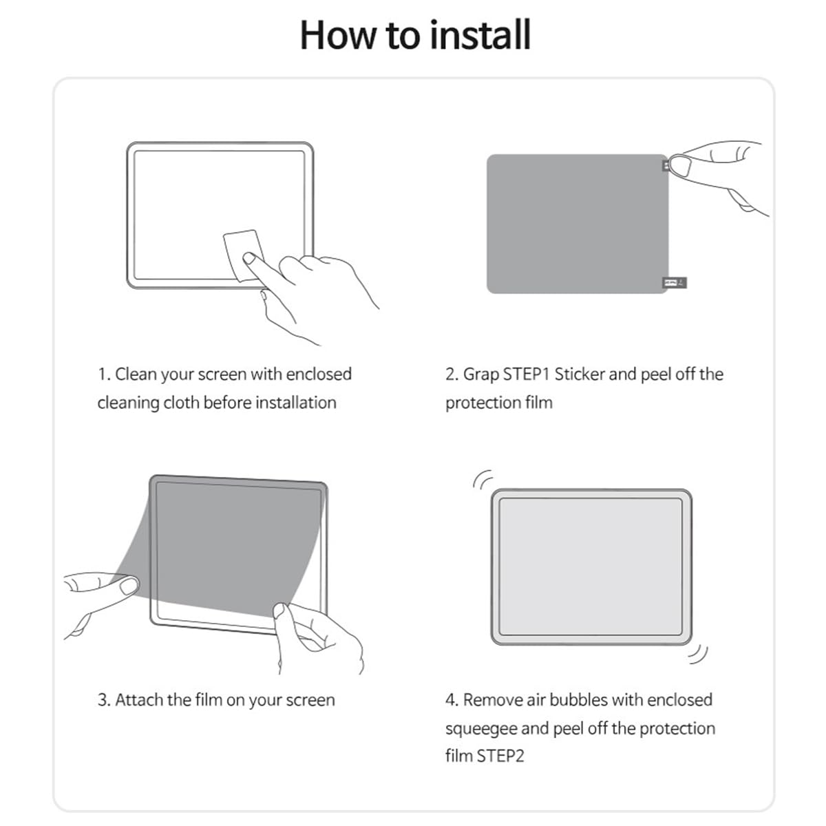 SVIEW 2way Privacy Screen Protector for iPad 10 (2018-2023)