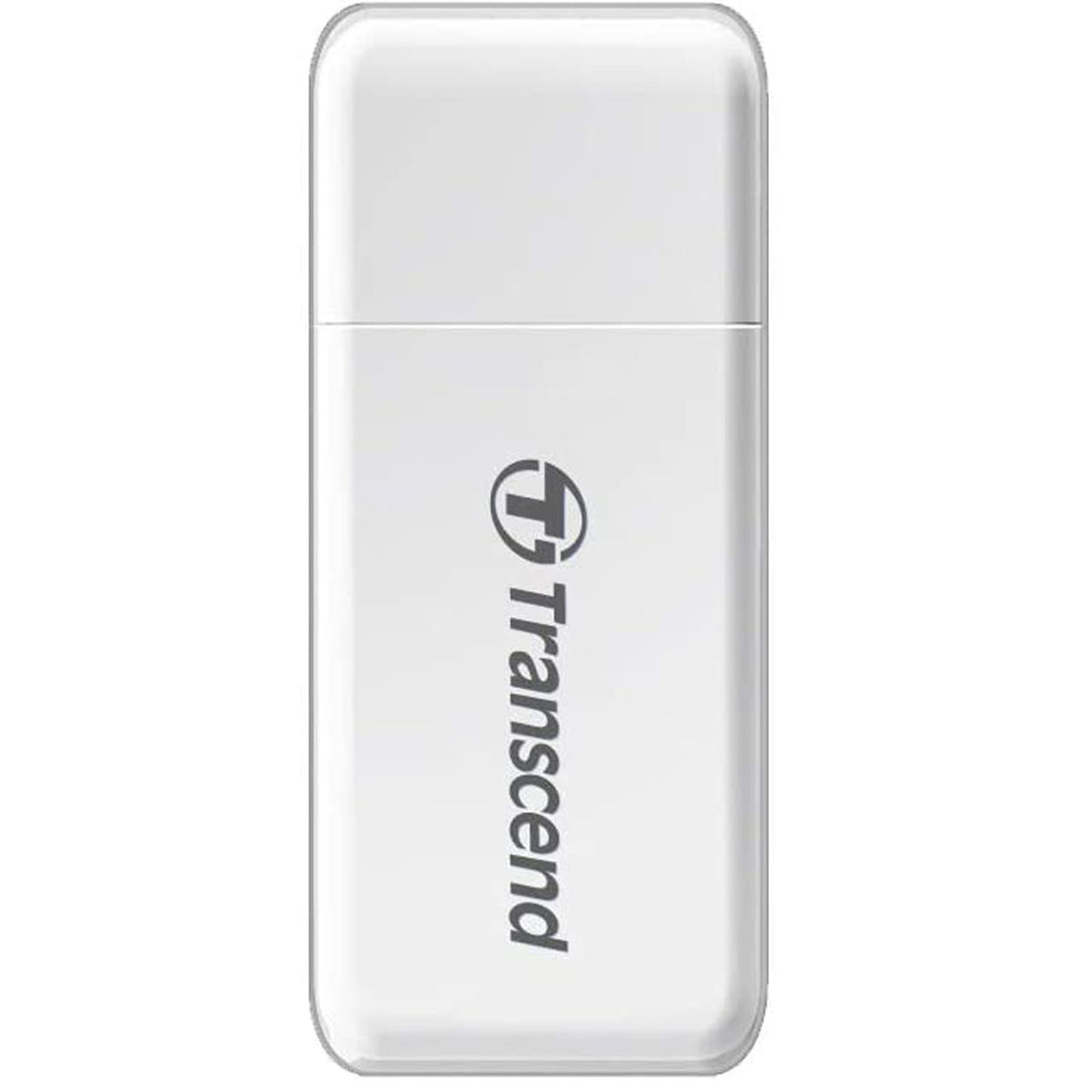Transcend RDF5 SD and microSD Card Reader, USB 3.1 Gen 1 Type-A - White