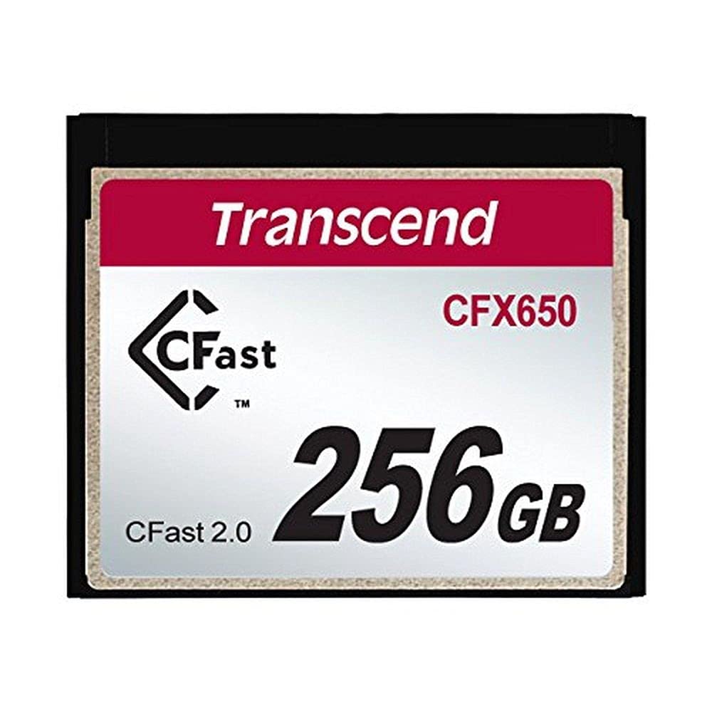 Transcend CFast 2.0 CFX650 Memory Card, SATA III, MLC NAND - 256GB