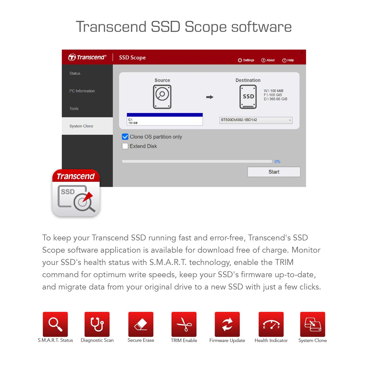 Transcend MTE112S M.2 2280 NVMe PCIe Gen3 x4 SSD