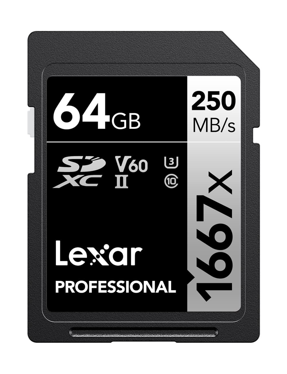 Lexar Professional 1667X SDXC Uhs-II/U3 Card (LSD-CBNA1667) - 64GB