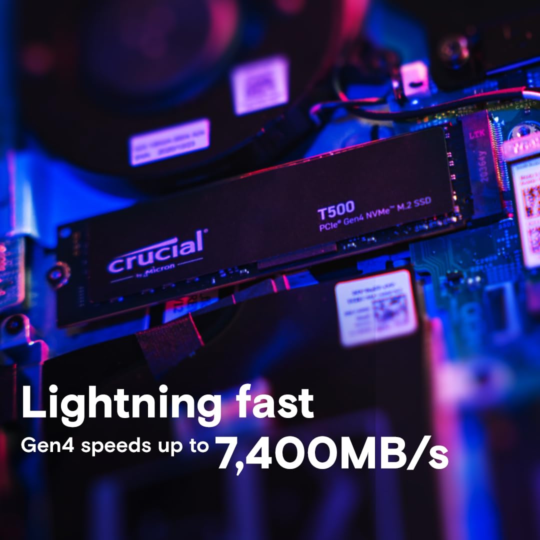 Crucial T500 PCIe Gen4 NVMe SSD