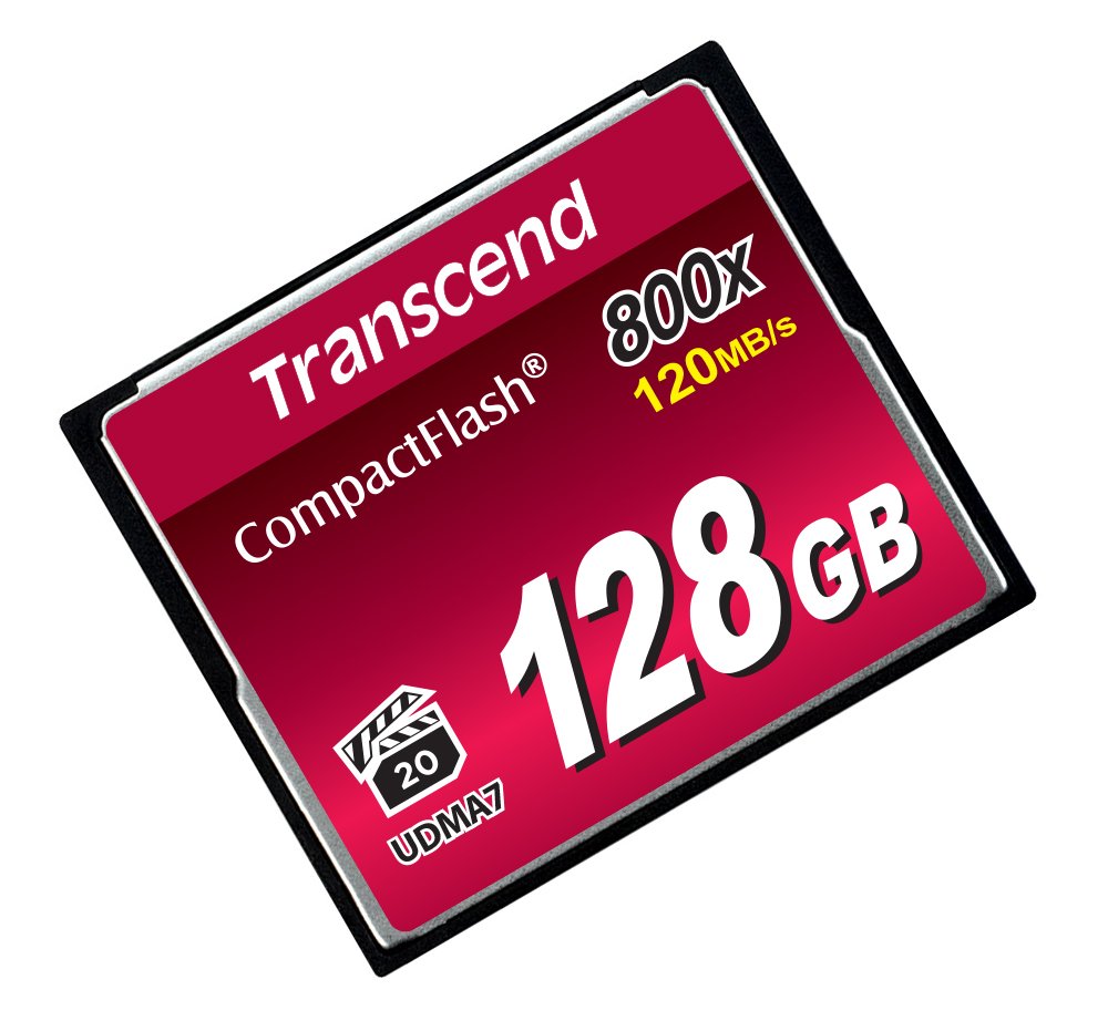 Transcend 800X Compact Flash Card - 128GB