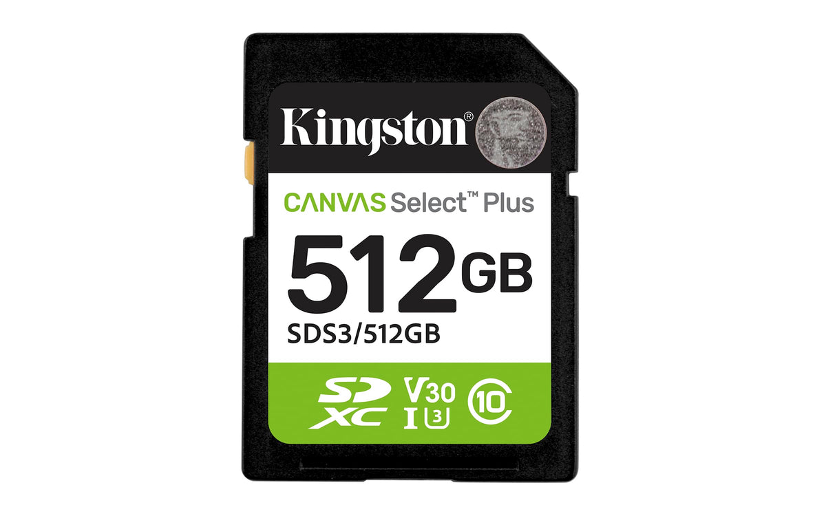 Kingston Canvas Select Plus SD Card - 512GB