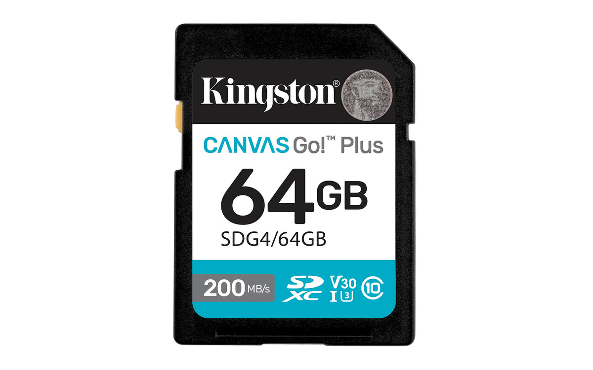 Kingston Canvas Go Plus SDXC Memory Card Gen4 200MB/s C10 UHS-I U3 - 1TB