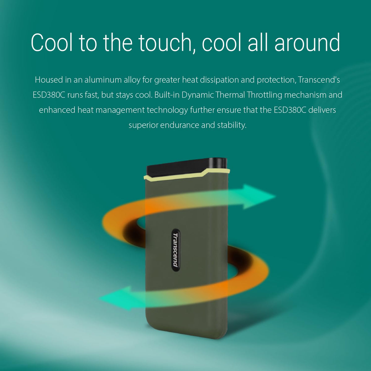 Transcend ESD380C Portable SSD, USB 3.2 Gen 2x2 Type-C