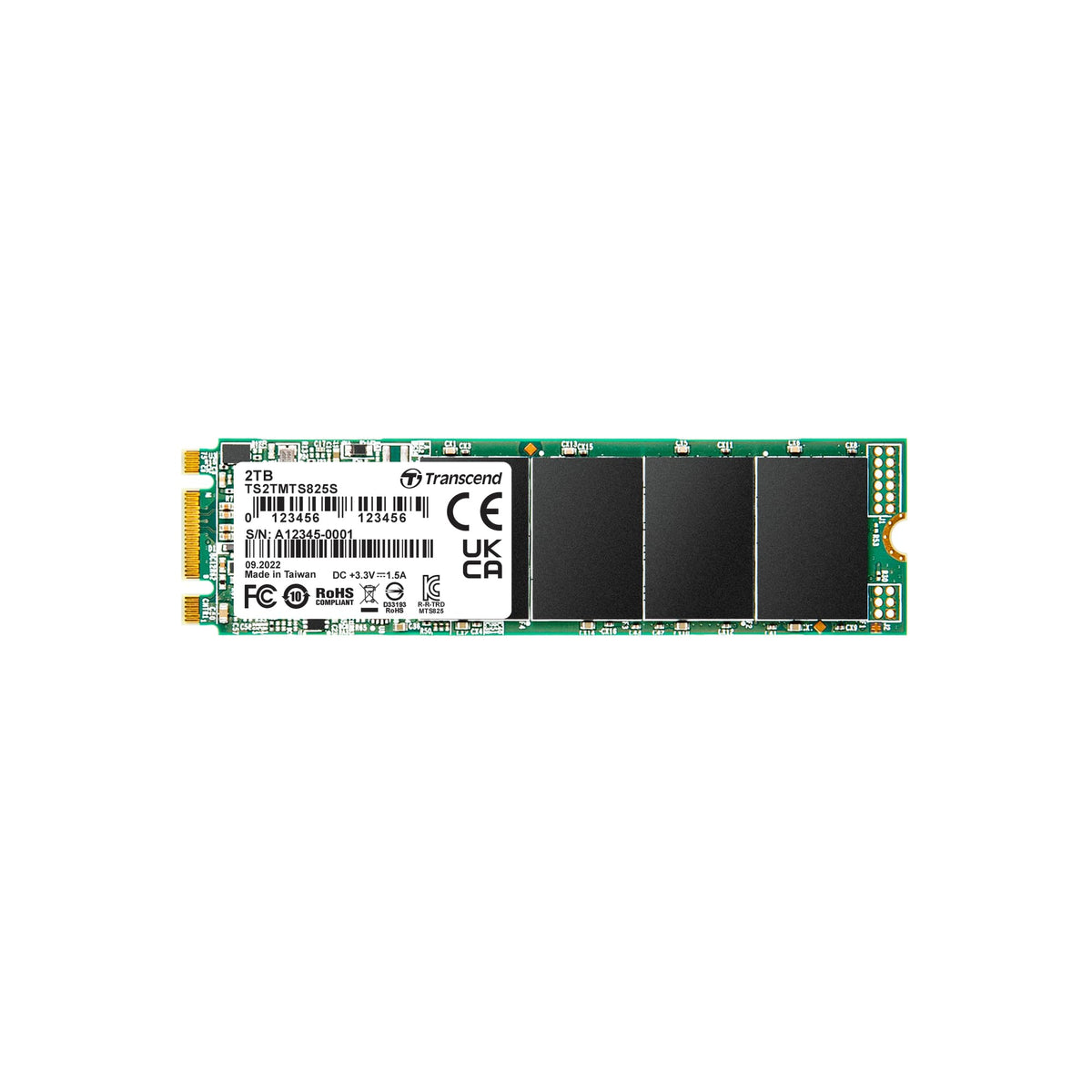 Transcend M.2 2280 SATA III SSD - 2TB