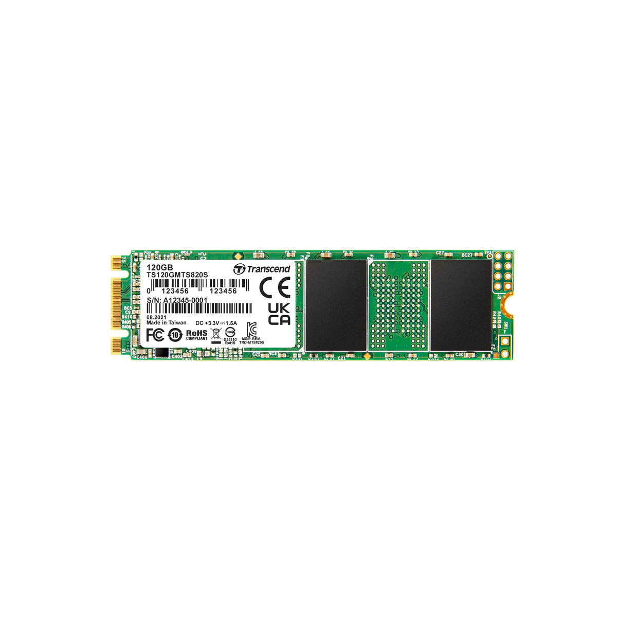 Transcend MTS820S M.2 2280 SATA III SSD - 120GB