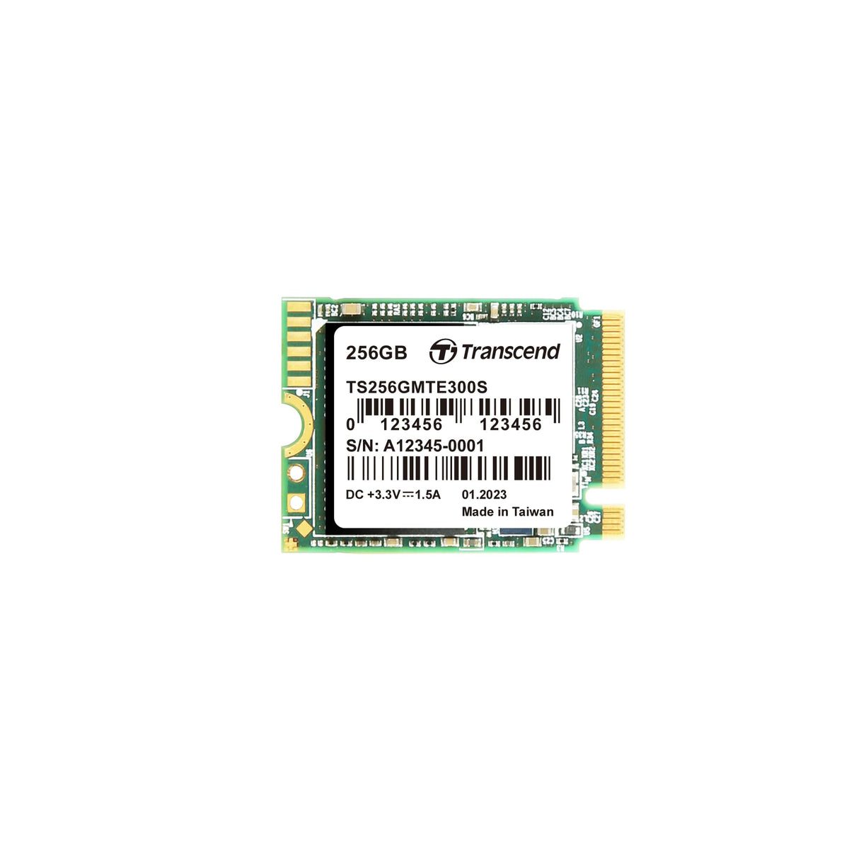 Transcend M.2 PCIe Gen3x4 2230 NVMe Internal SSD with Speeds - 256GB