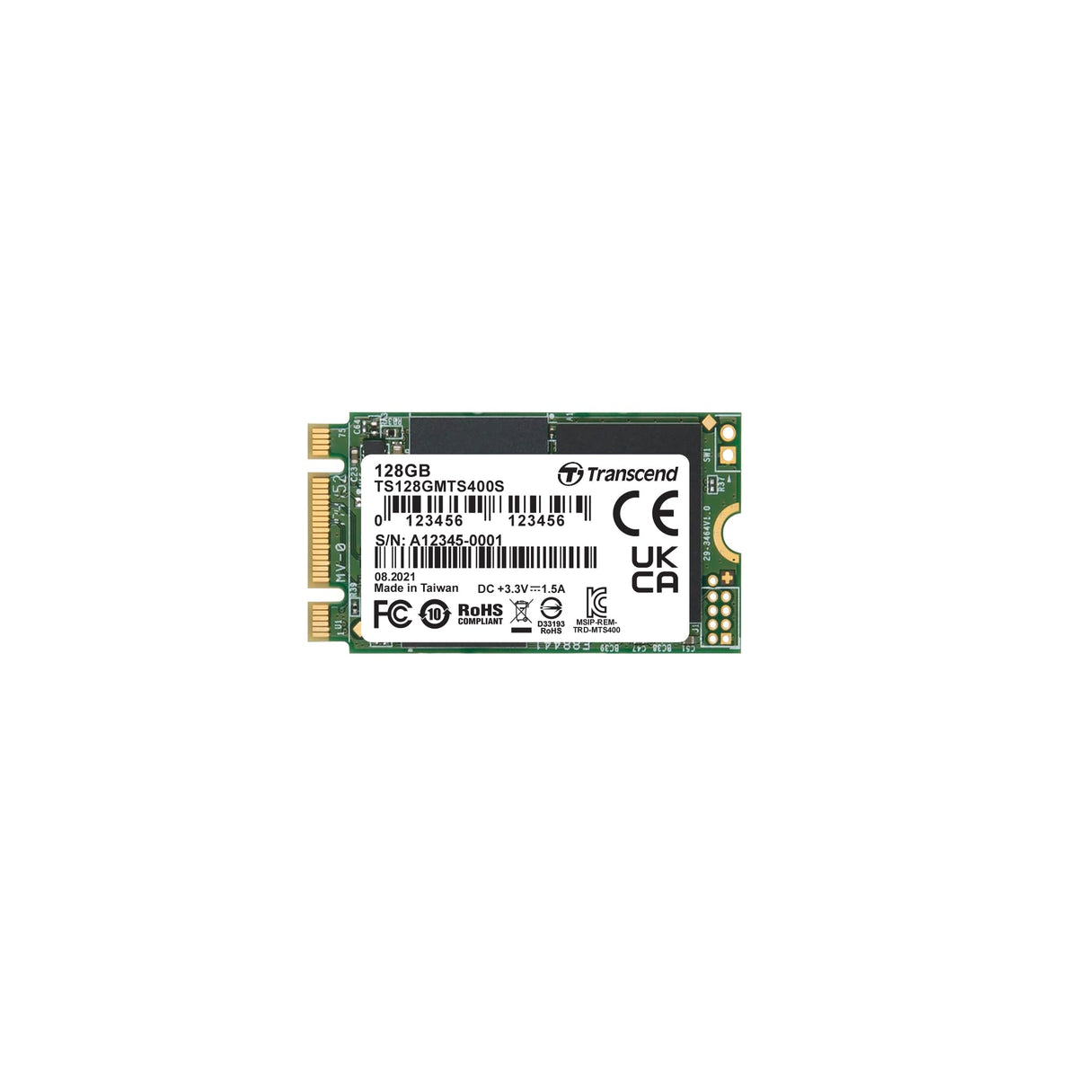Transcend MTS400S M.2 2242 SATA III SSD - 64GB