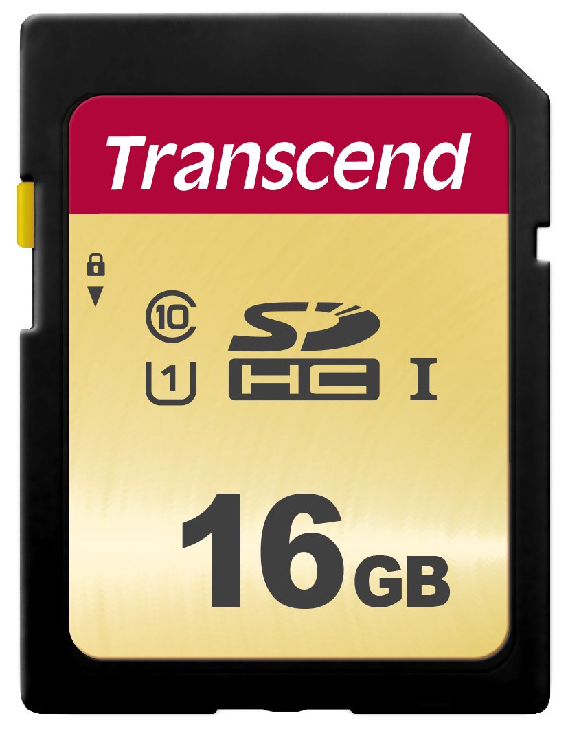 Transcend SDXC/SDHC 500S Memory Card UHS-I, MLC NAND - 128GB