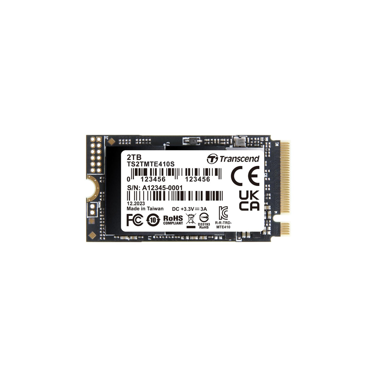 Transcend M.2 2242 SSD - 2TB