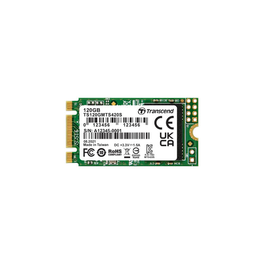 Transcend MTS420S M.2 2242 SATA III SSD, 3D NAND - 120GB