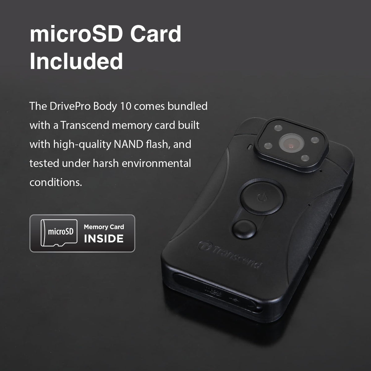 Transcend 64GB, DrivePro Body 10, Body Camera