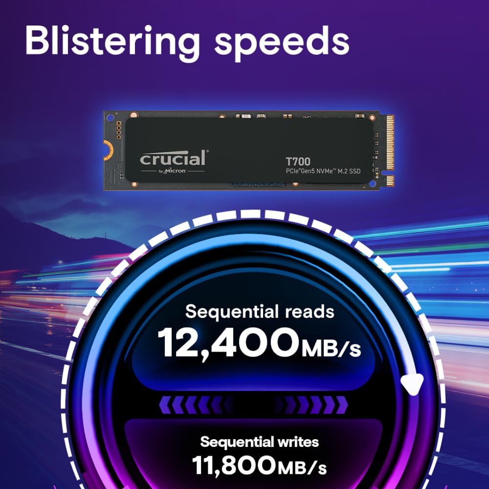 Crucial T700 PCIe Gen5 NVMe 1TB SSD