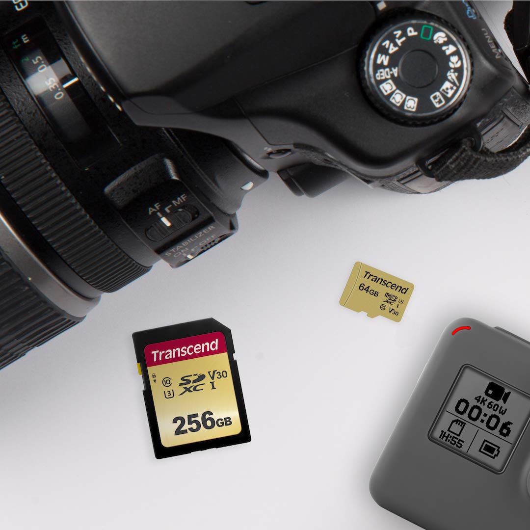Transcend microSDHC 500S Memory Card UHS-I, MLC, with SD Adapter