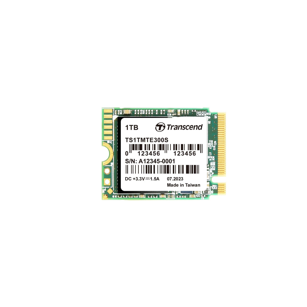 Transcend M.2 PCIe Gen3x4 2230 NVMe Internal SSD with Speeds - 512GB