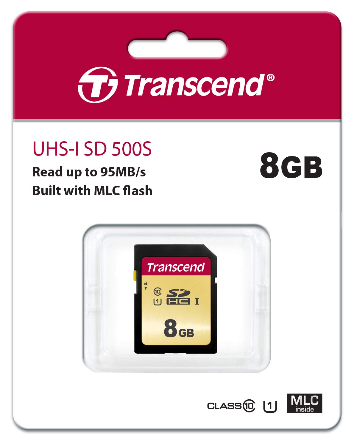 Transcend SDXC/SDHC 500S Memory Card UHS-I, MLC NAND