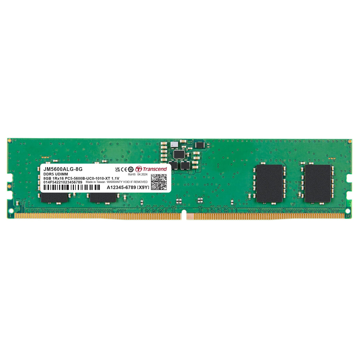 Transcend 8GB DDR5 5600 U-DIMM 1Rx16 1.1V