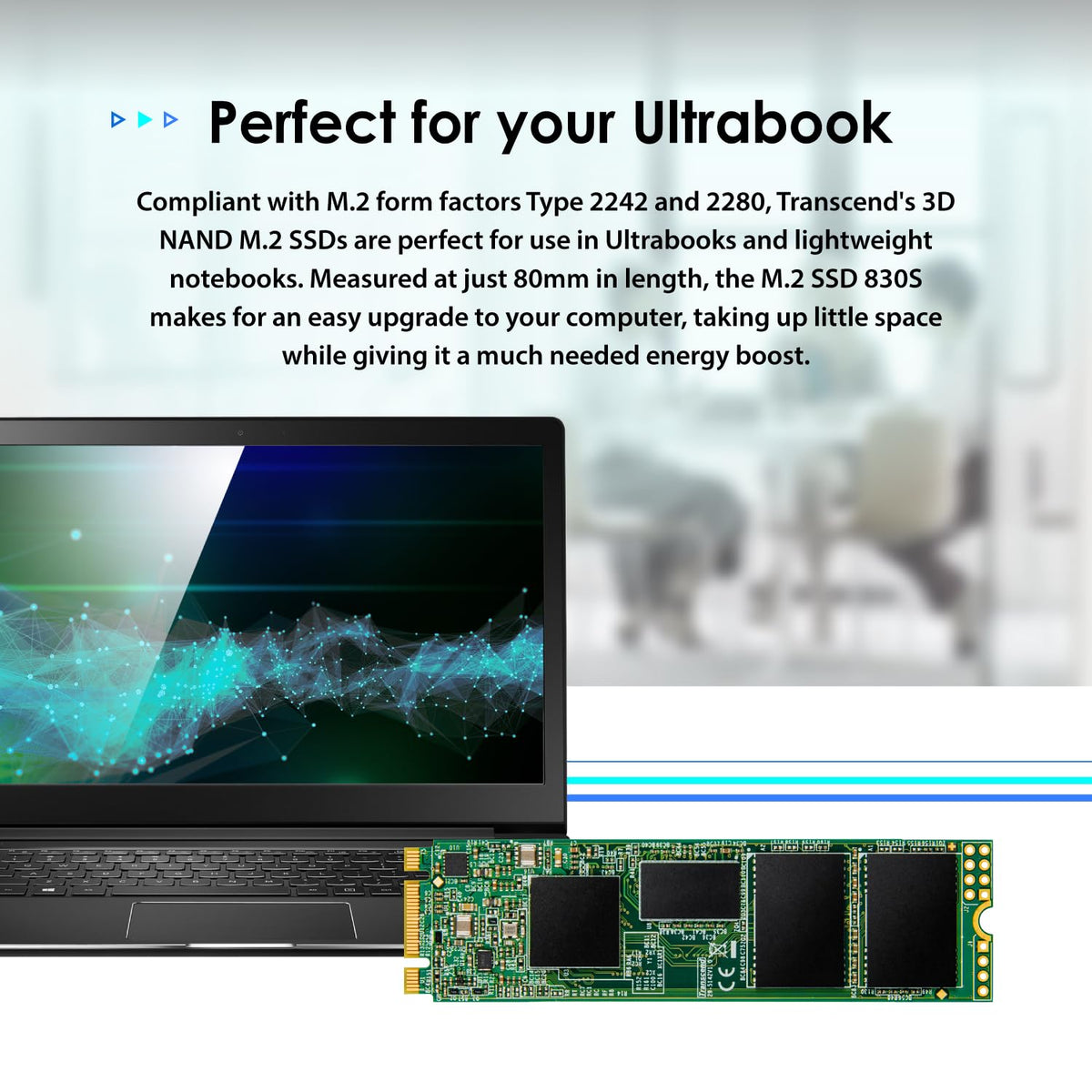 Transcend MTS830S M.2 2280 SATA III SSD