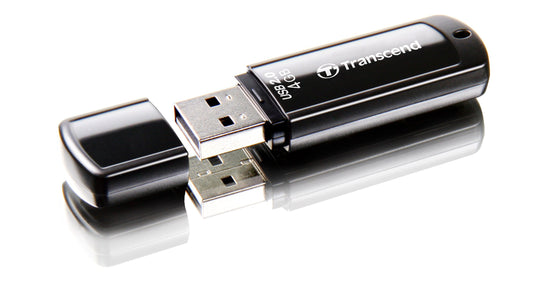 Transcend JetFlash 350 USB 2.0 Flash Drive, Type-A - 4GB