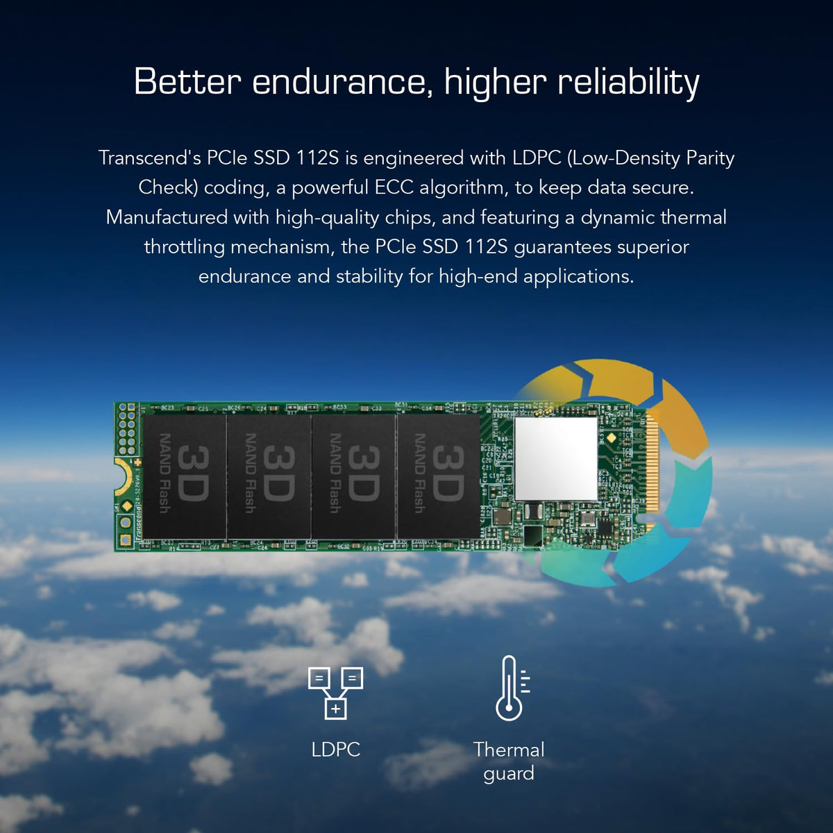 Transcend MTE112S M.2 2280 NVMe PCIe Gen3 x4 SSD