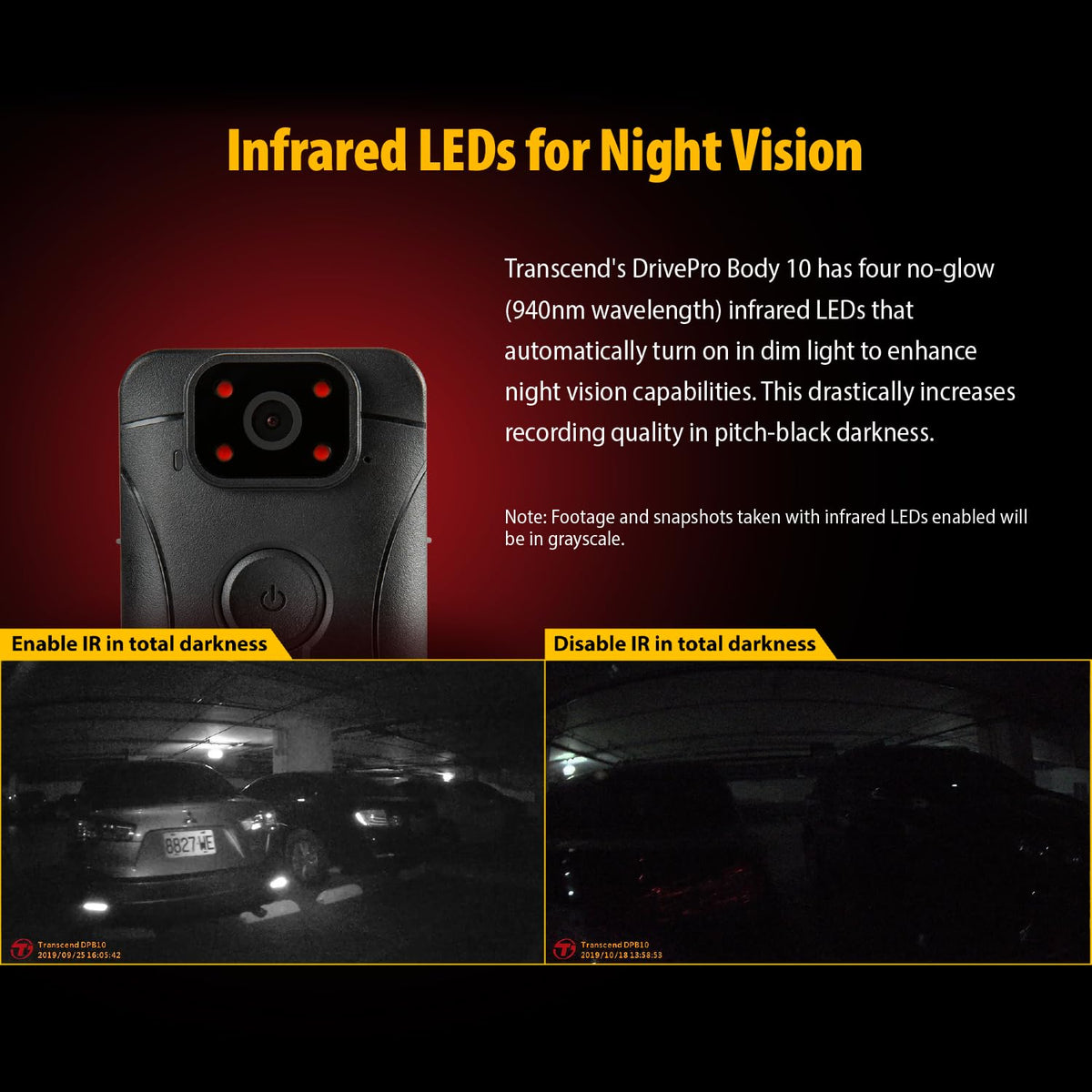 Transcend 64GB, DrivePro Body 10, Body Camera