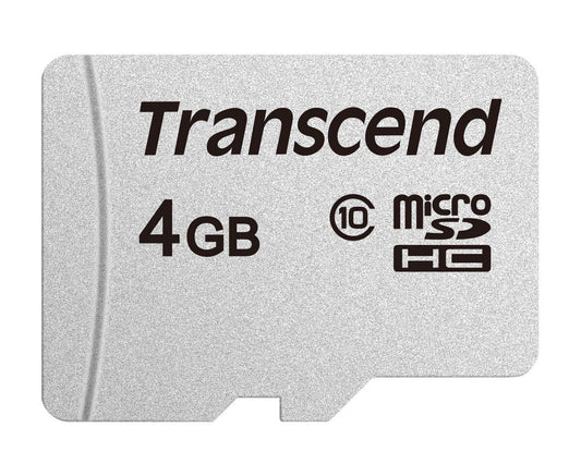 Transcend 300S microSDHC Card (No Adapter) - 4GB