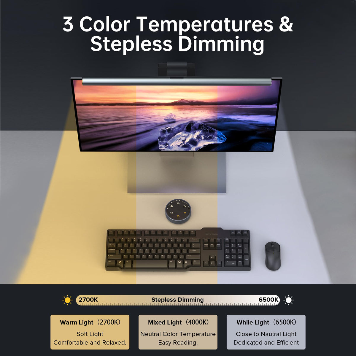 ELESENSE Monitor Light Bar E1129 with Wireless Remote