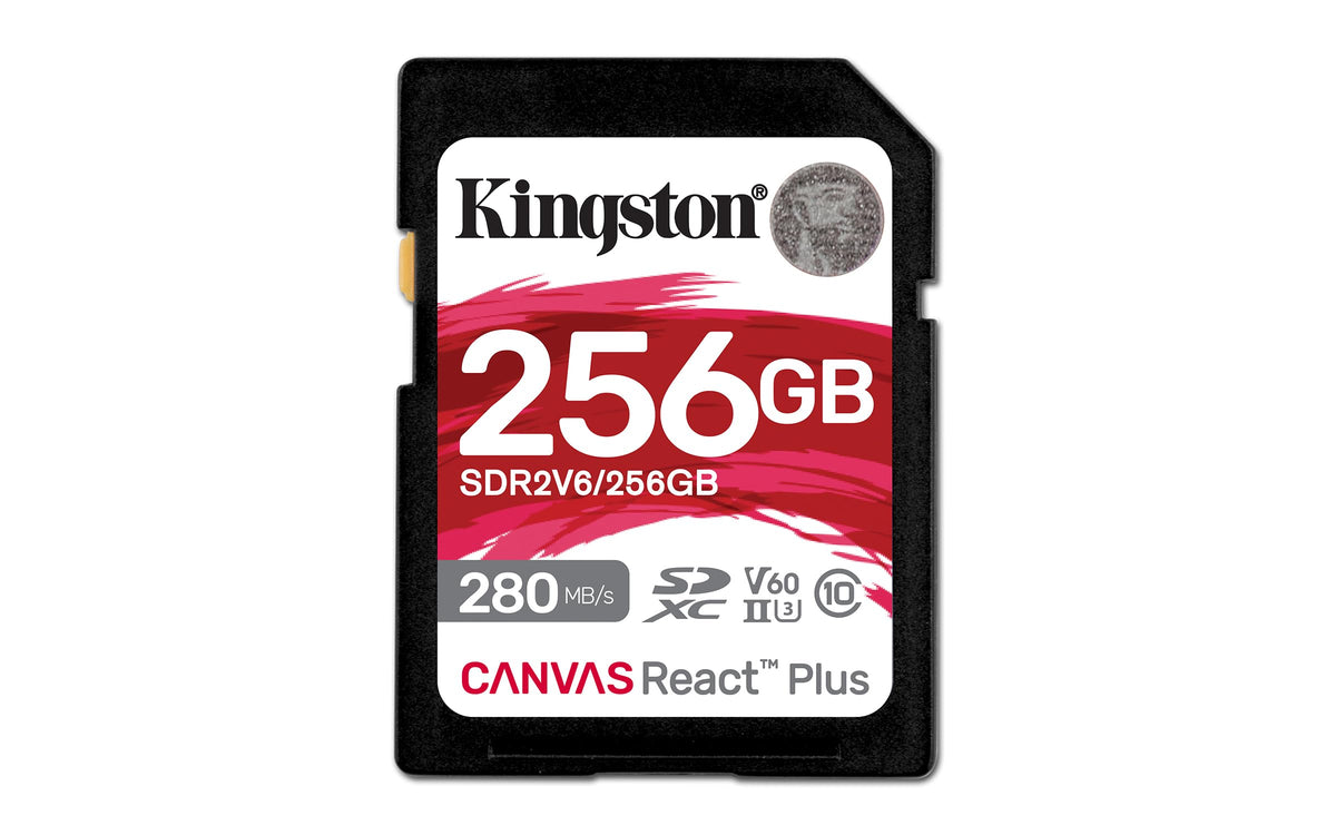 Kingston Canvas React Plus SD Card - 256GB