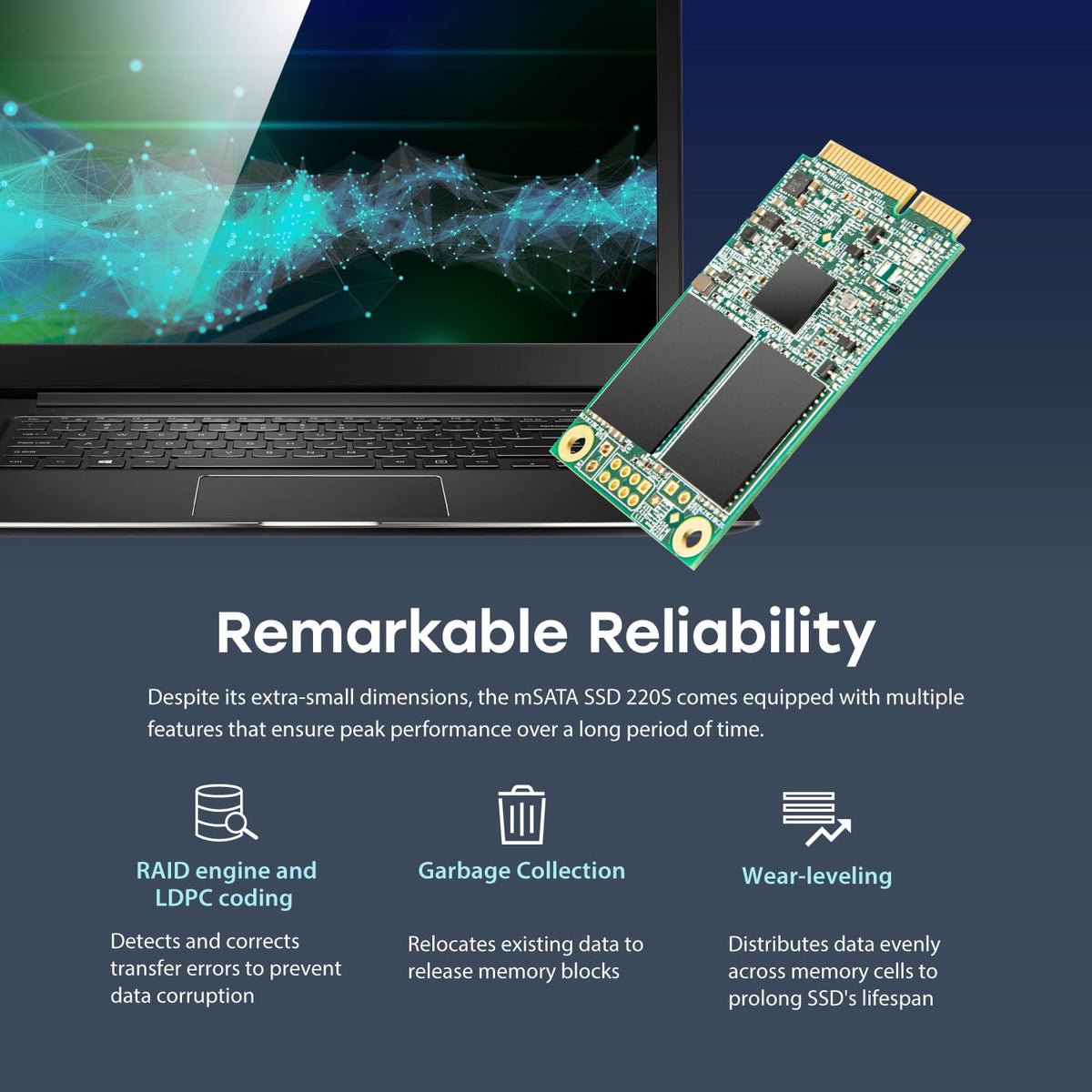 Transcend SSD mSATA 3D NAND