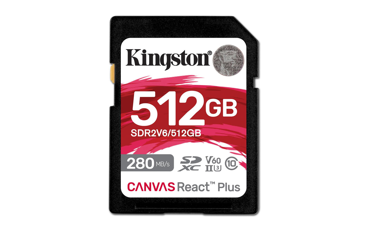 Kingston Canvas React Plus SD Card - 512GB