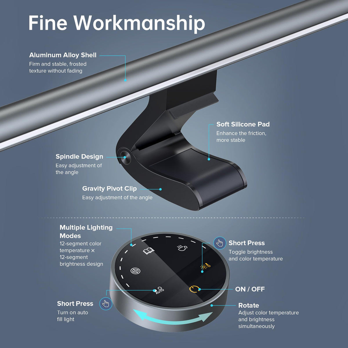 ELESENSE Monitor Light Bar E1129 with Wireless Remote