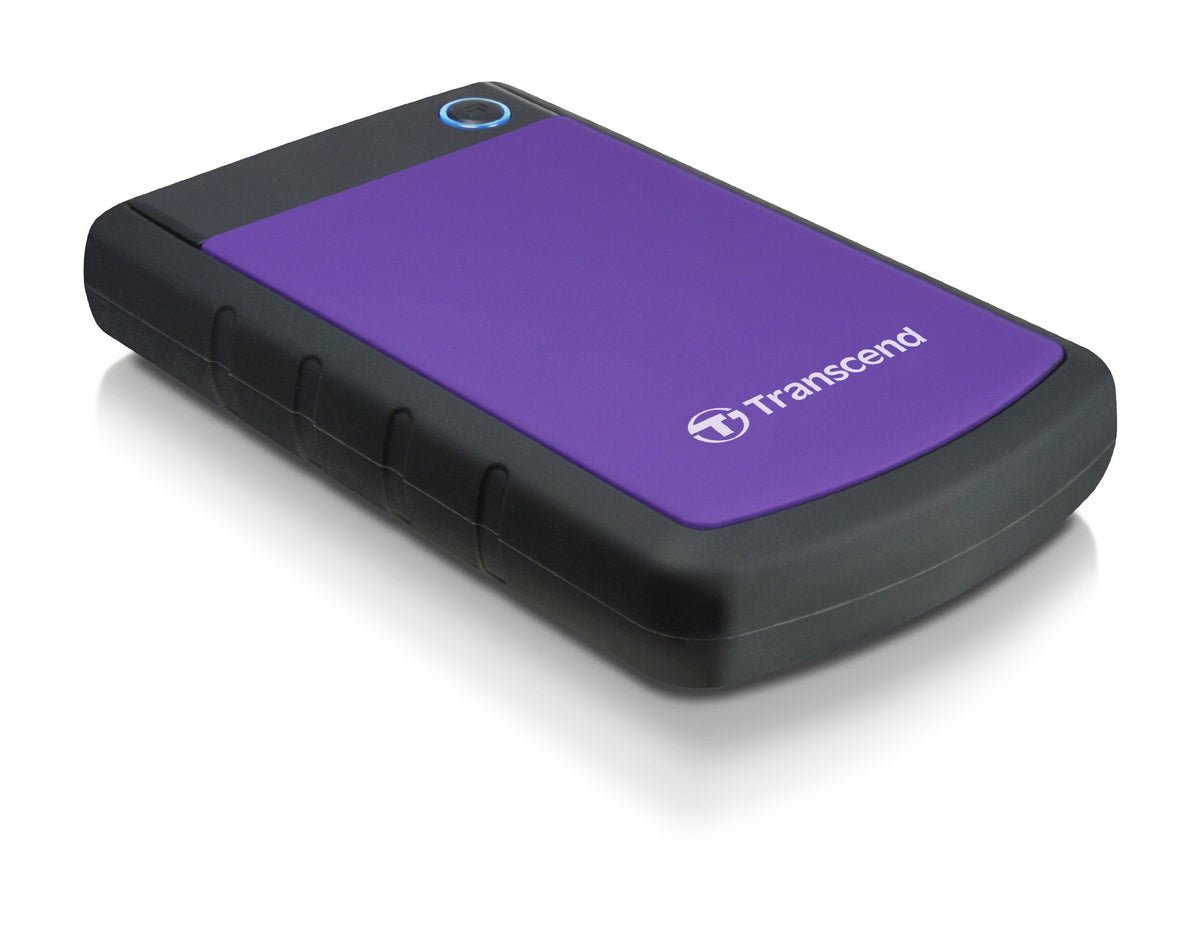 Transcend StoreJet 25H3 Rugged Portable Hard Drive, Anti-Shock - Purple / 4TB
