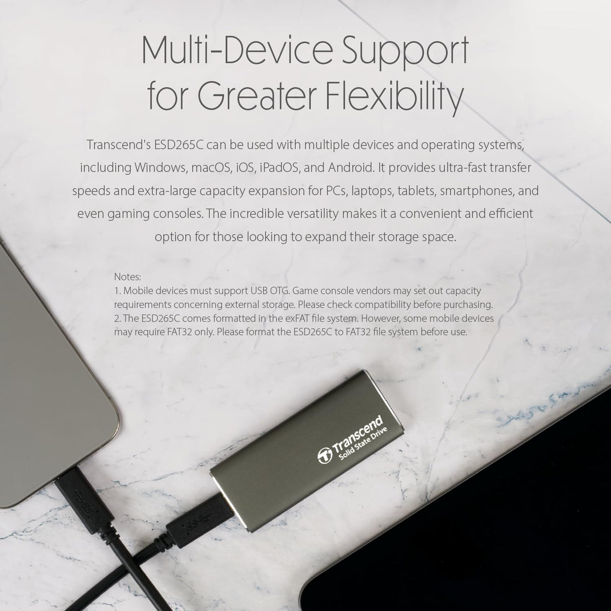 Transcend ESD265C, External Solid State Drive