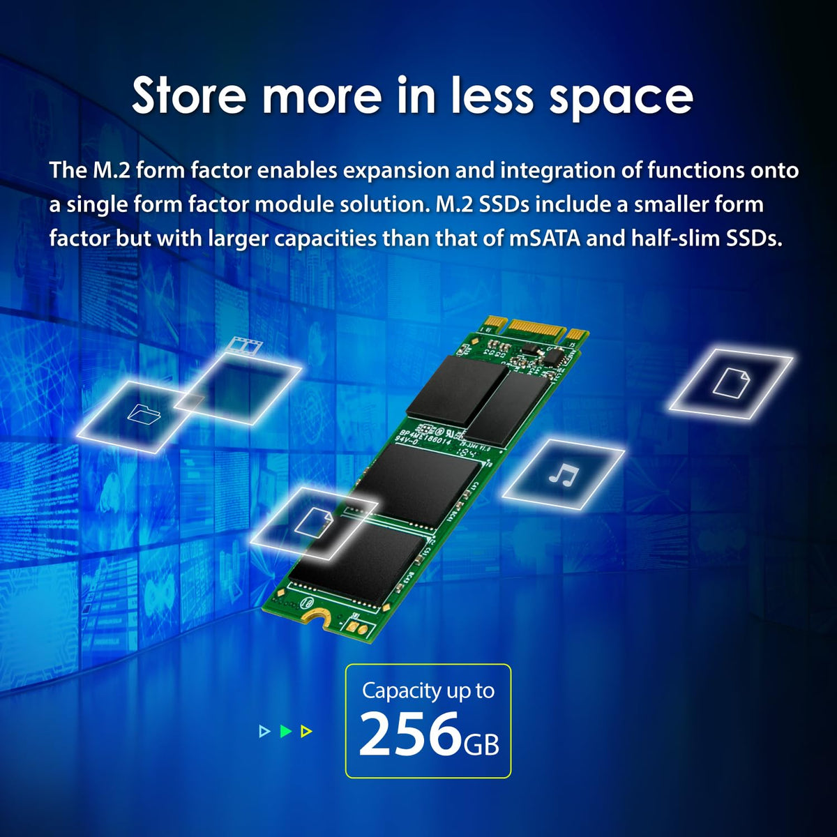 Transcend MTS600S M.2 2260 SATA III SSD, MLC NAND